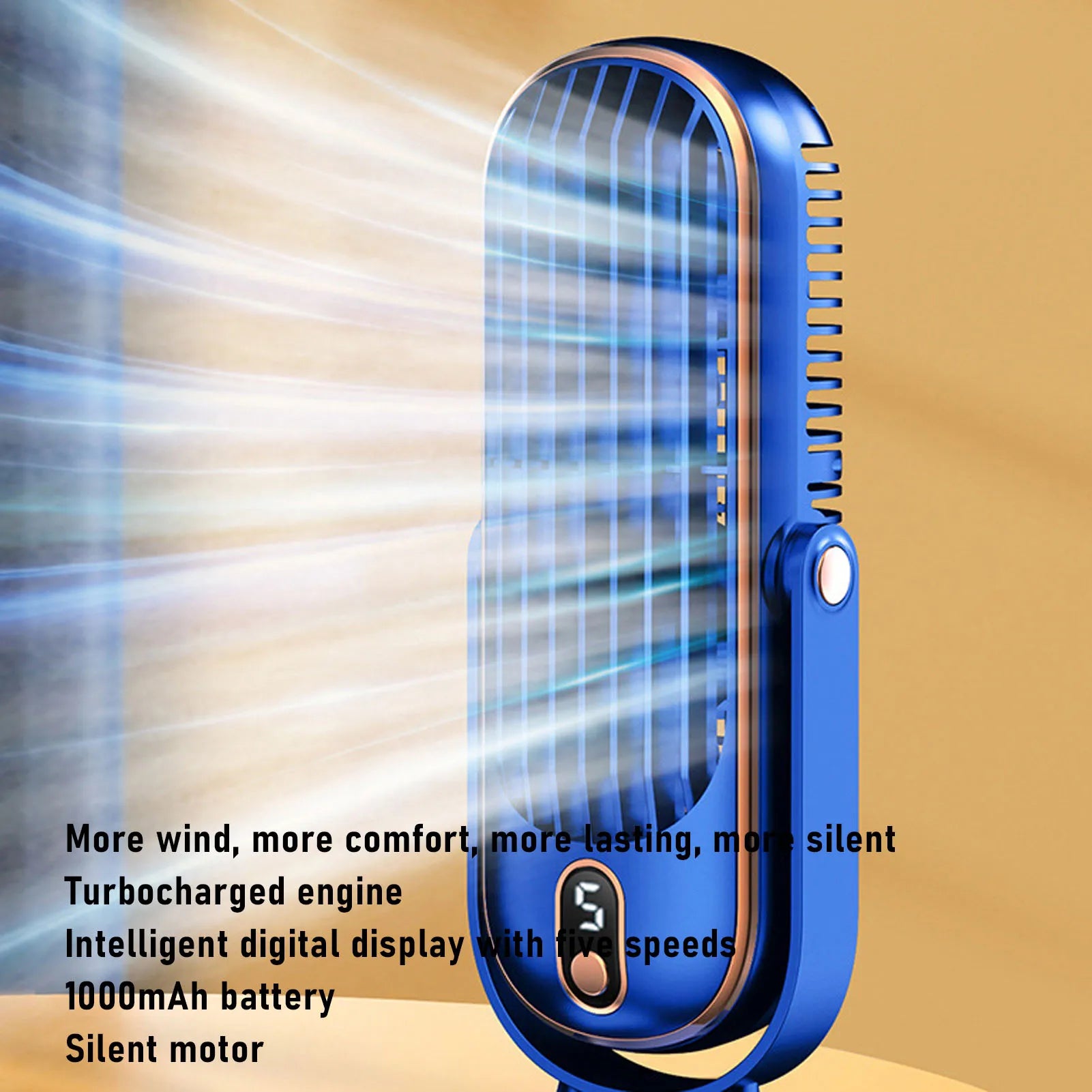 Portable 5-Speed Desk Fan